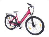 29 Zoll E-Bike Fahrrad Damenfahrrad Citybike Elektrofahrrad 36V 250W 70km Rot