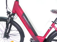 29 Zoll E-Bike Fahrrad Damenfahrrad Citybike Elektrofahrrad 36V 250W 70km Rot